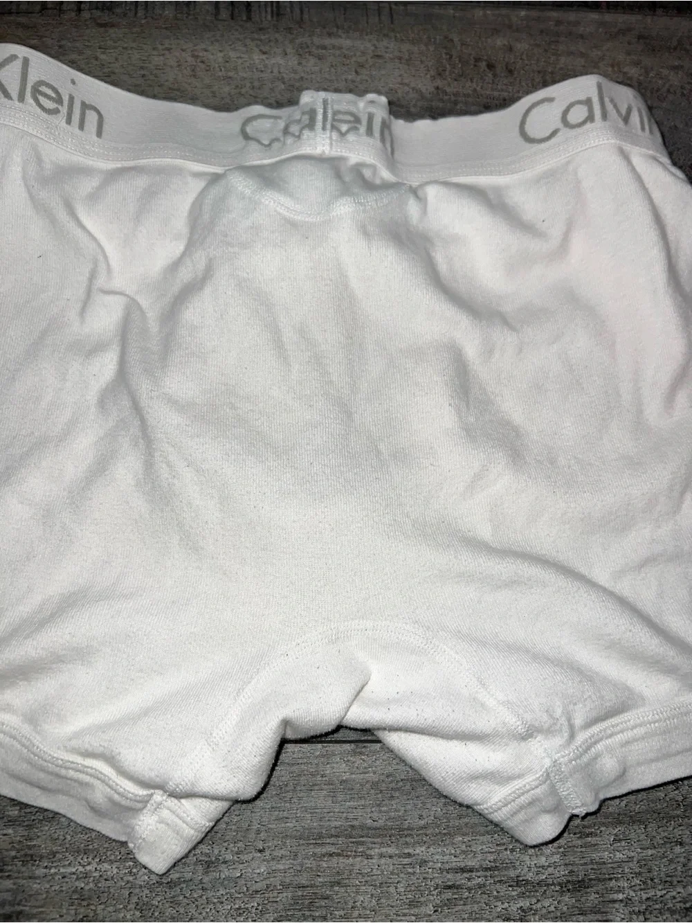 Calvin Klein Men’s White Cotton Boxer Briefs